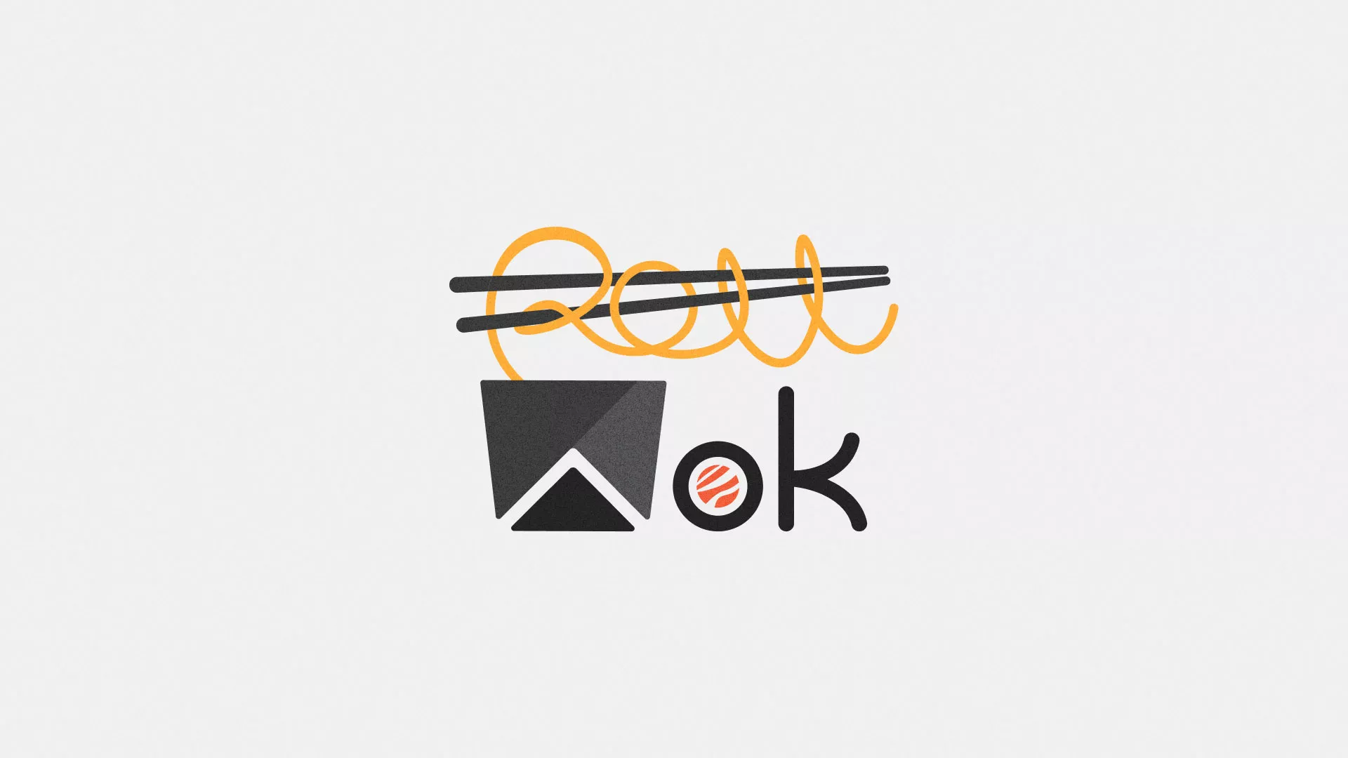 Разработка логотипа суши-бара «Roll Wok Club» в Стерлитамаке