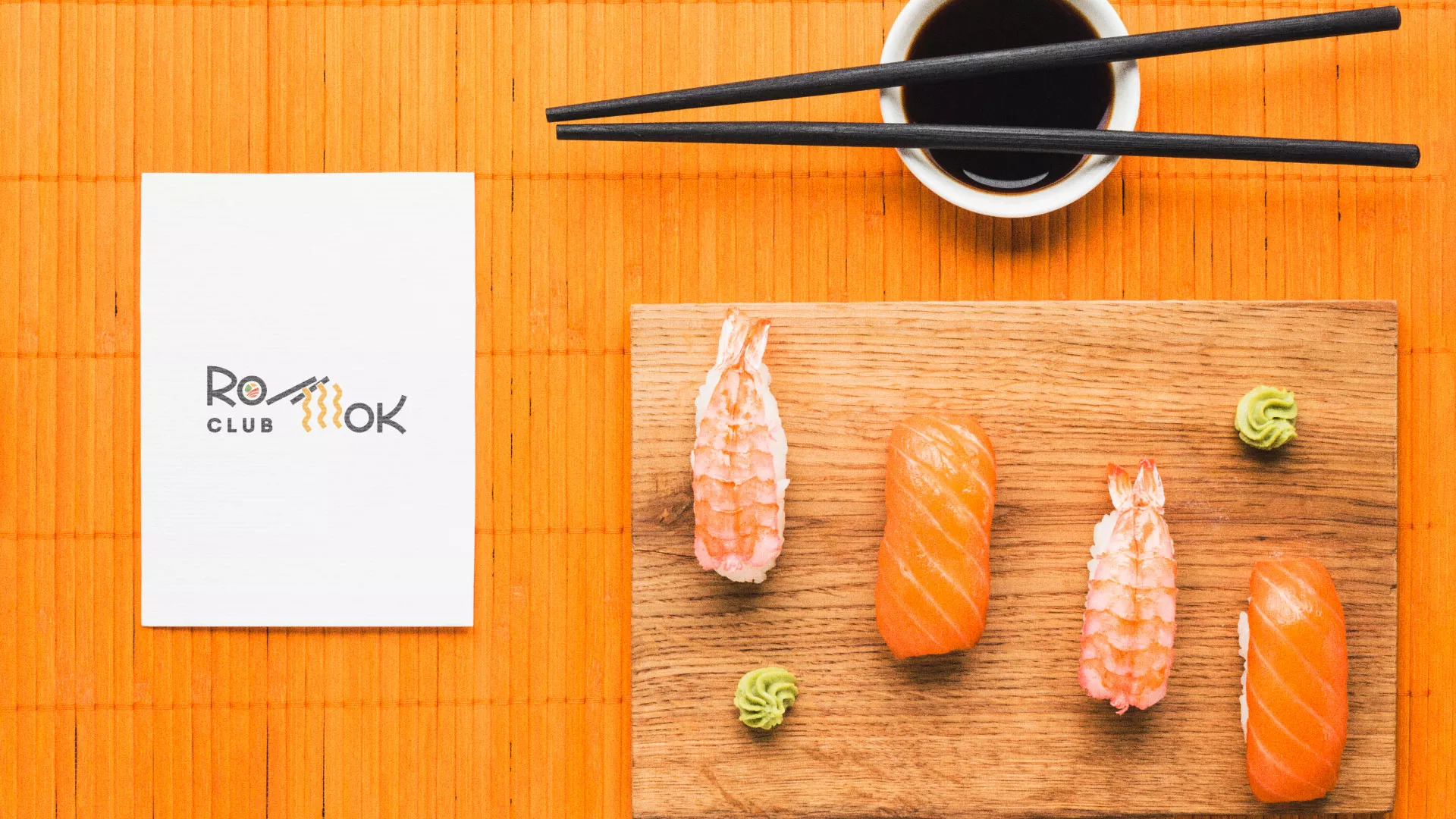 Создание логотипа суши-бара «Roll Wok Club» в Стерлитамаке